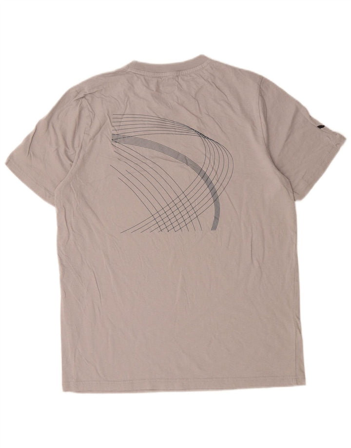 Puma Camiseta gráfica para hombre Top de algodón gris medio