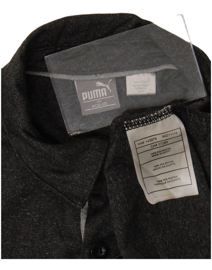 Puma Polo para niño 10-11 años Poliéster moteado gris medio