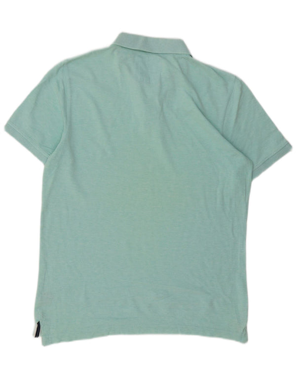 Crew Clothing Polo para hombre de algodón verde medio