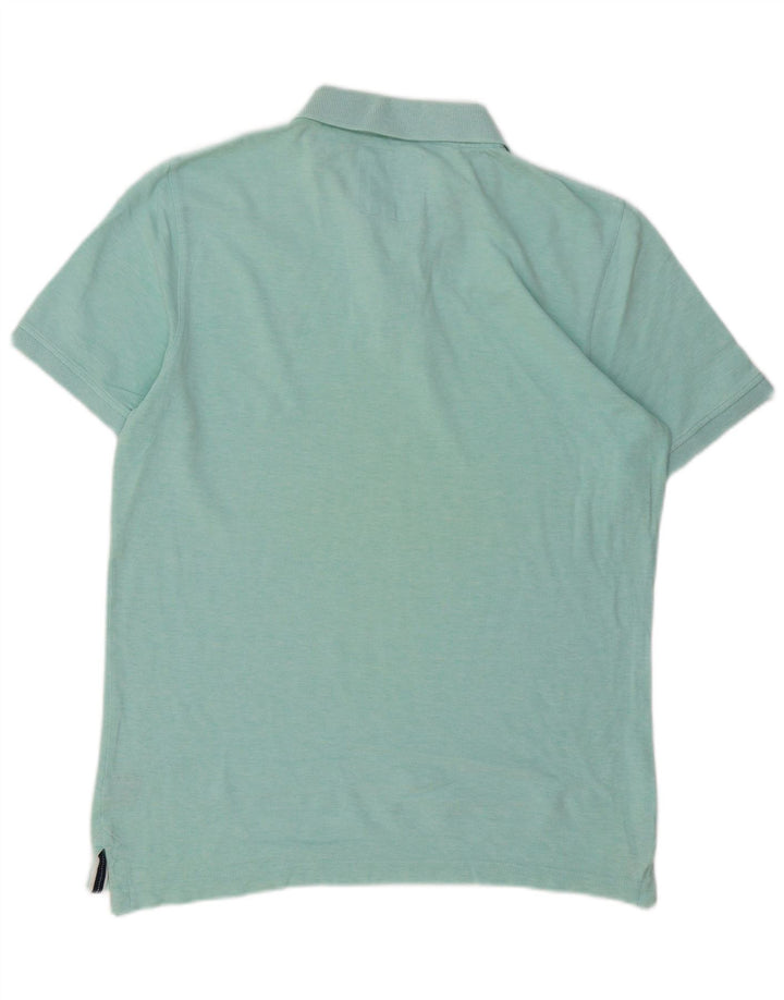Crew Clothing Polo para hombre de algodón verde medio
