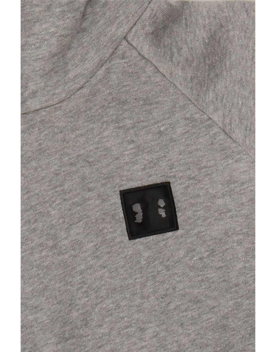 Under Armour Jersey con capucha para hombre, talla pequeña, algodón moteado gris