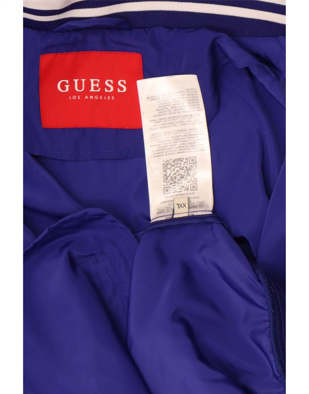 Guess Chaqueta De Chándal Para Hombre 2XL Poliéster Color Block Azul