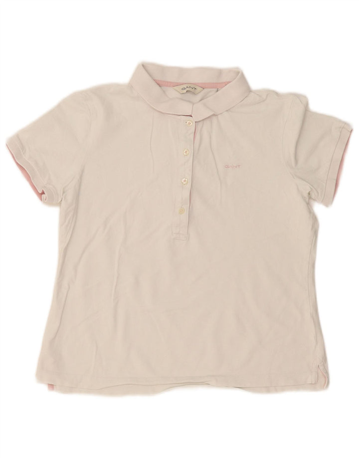 Gant Polo para mujer UK 44 Mediano Blanco