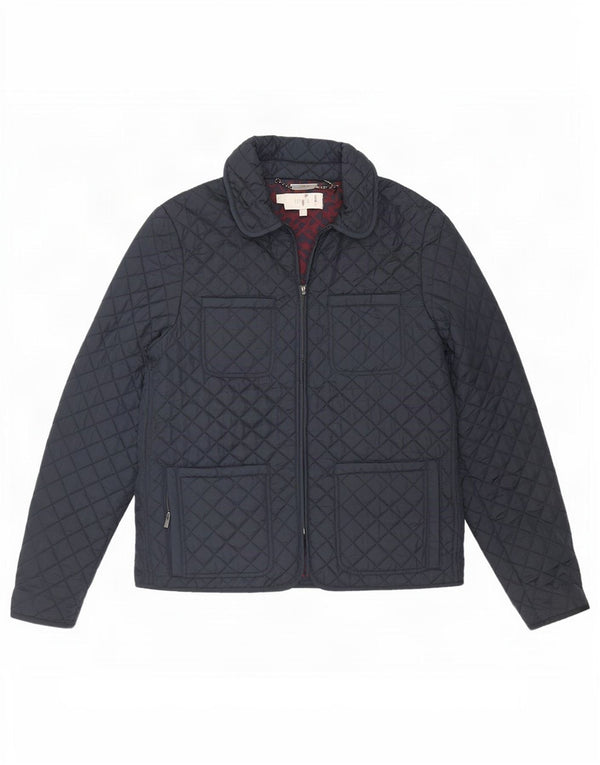 Hobbs Chaqueta acolchada para mujer UK 14 Large Nylon azul marino