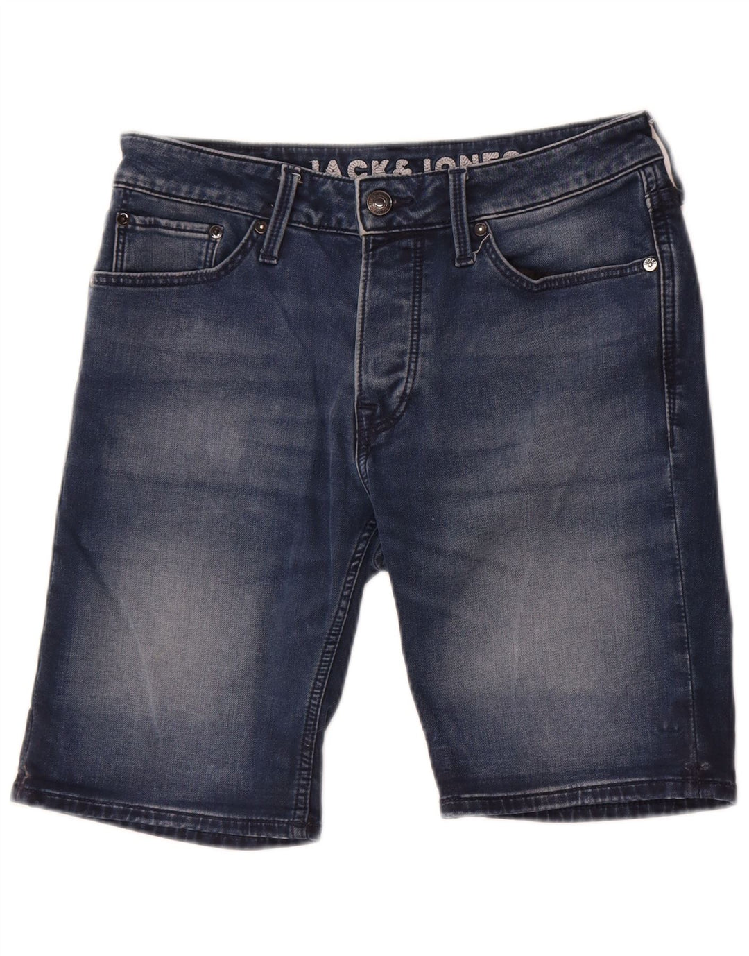 Jack & Jones Mens Shorts De Mezclilla Pequeño W29 Algodón Azul