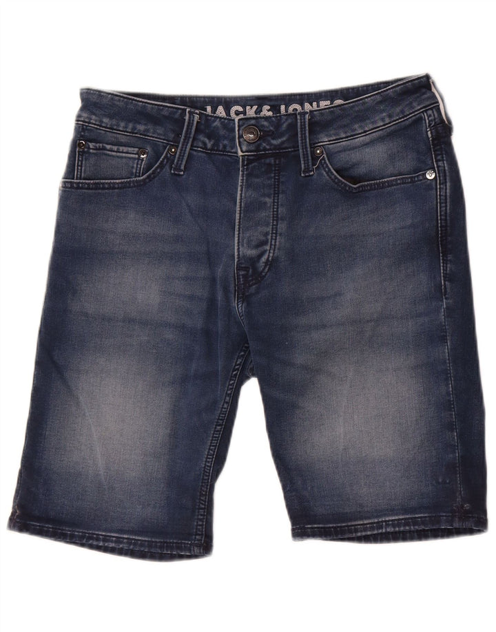 Jack & Jones Mens Shorts De Mezclilla Pequeño W29 Algodón Azul