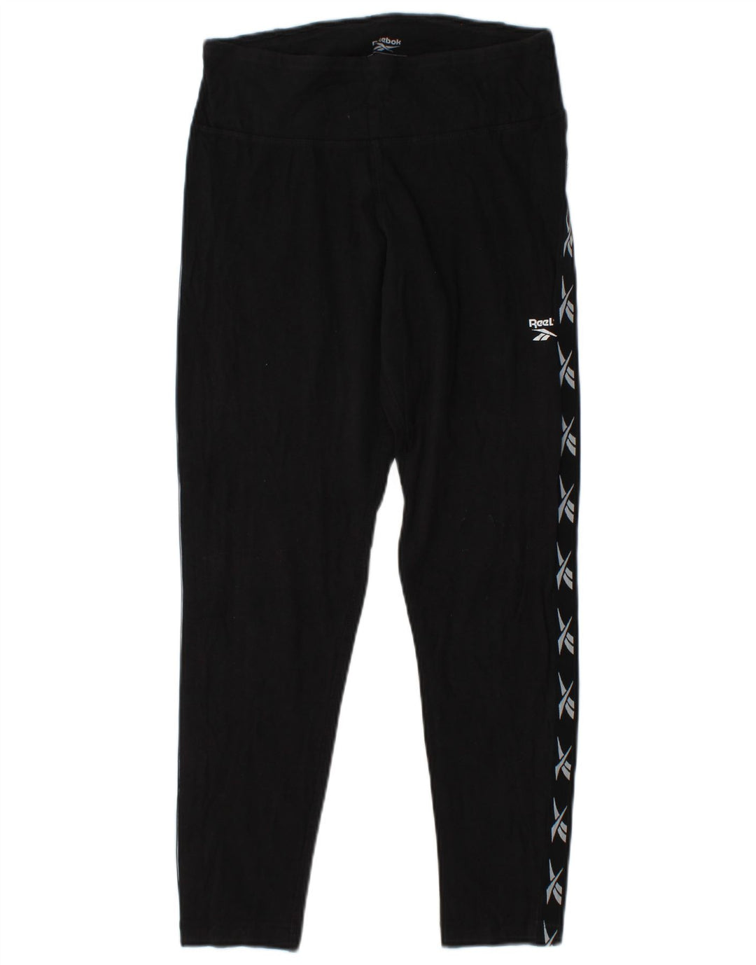 REEBOK Leggings gráficos para mujer Reino Unido 12/14 Mediano Negro