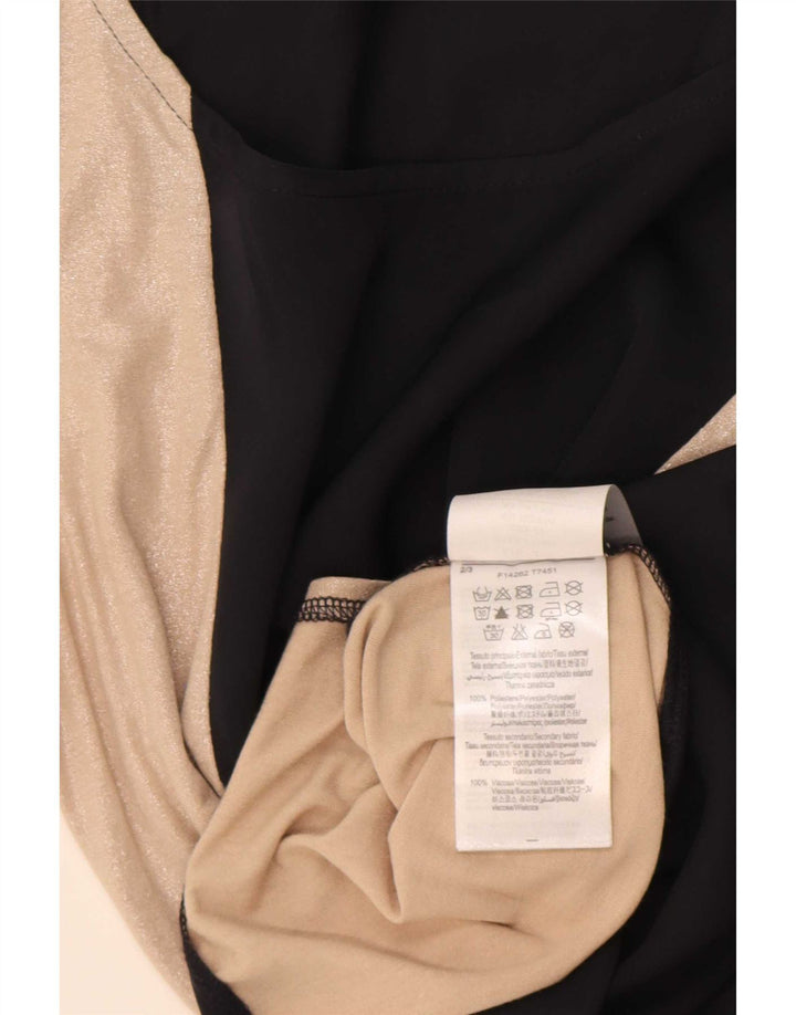Camiseta sin mangas para mujer Liu Jo IT 40 Small Black Colourblock Poliéster