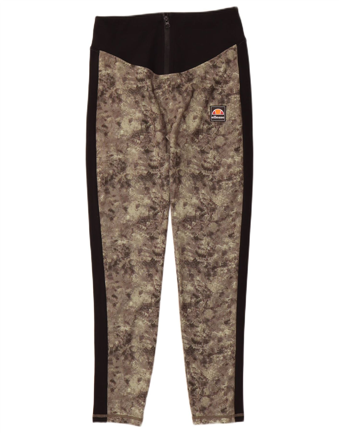 Ellesse Leggings para mujer UK 10 Small Verde Camuflaje Poliéster