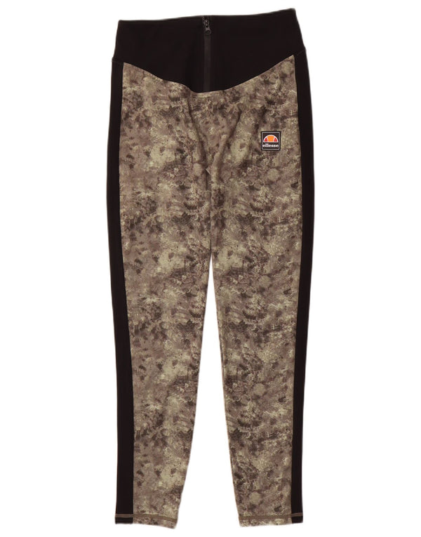 Ellesse Leggings para mujer UK 10 Small Verde Camuflaje Poliéster