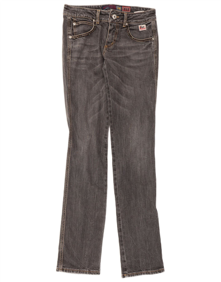 Roy Rogers Vaqueros ajustados para mujer W27 L33 Algodón gris
