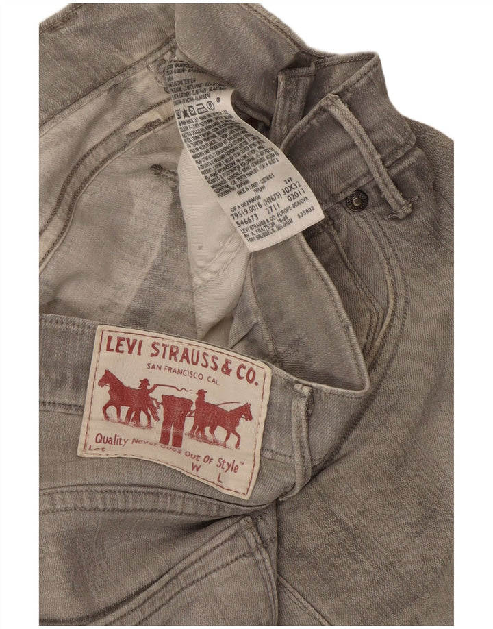 Vaqueros Levi's Mujer 519 Slim W30 L32 Algodón Gris