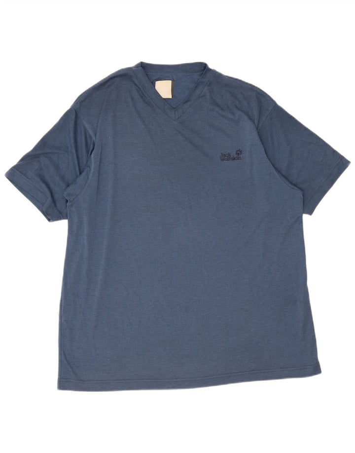 Jack Wolfskin Camiseta Hombre Top XL Poliéster Azul