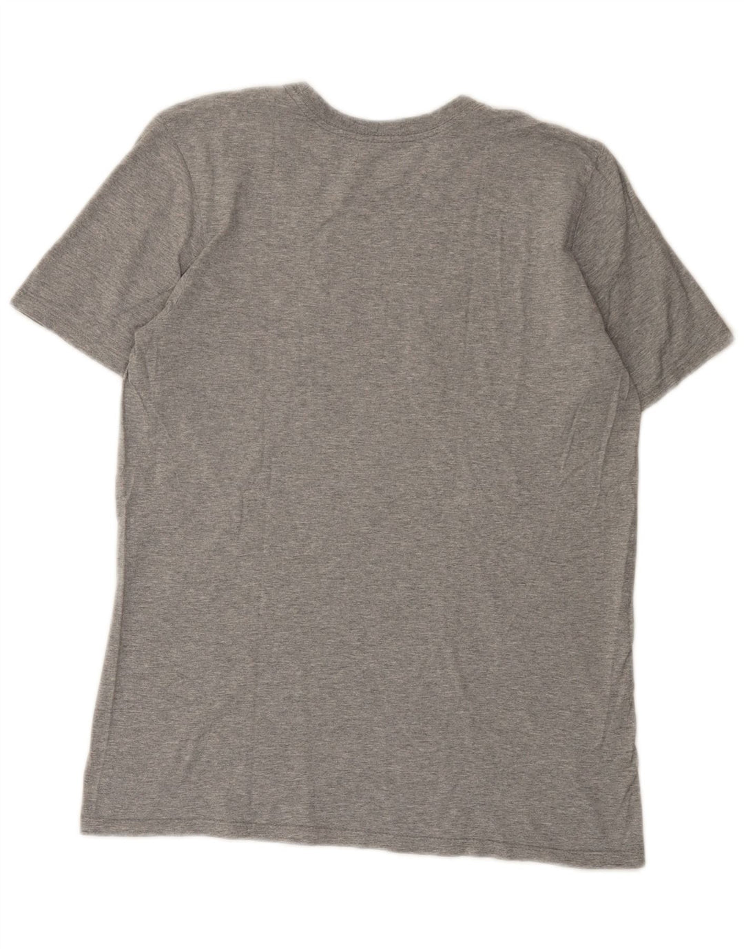 Nike Camiseta con gráfico de corte atlético para hombre Top de algodón gris medio