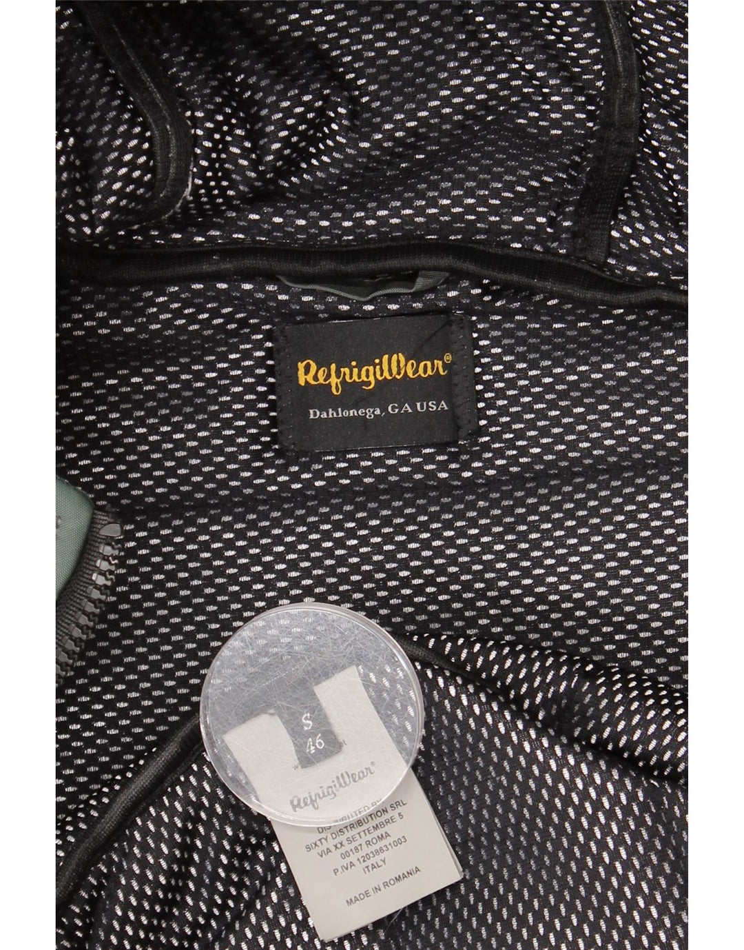 Refrigiwear Chaqueta acolchada con capucha para hombre IT 46 Small Verde Poliamida