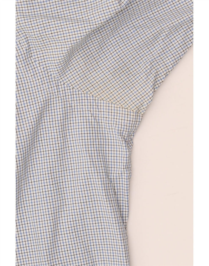 RALPH LAUREN Camisa para hombre Talla 15 1/2 Algodón a cuadros azul mediano