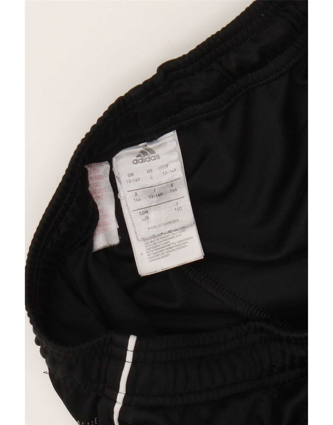 Adidas Pantalones de chándal Climalite para niño 13-14 años Negro Poliéster