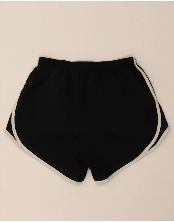 Nike Pantalones cortos deportivos Dri Fit para mujer UK 8 Small Poliéster negro