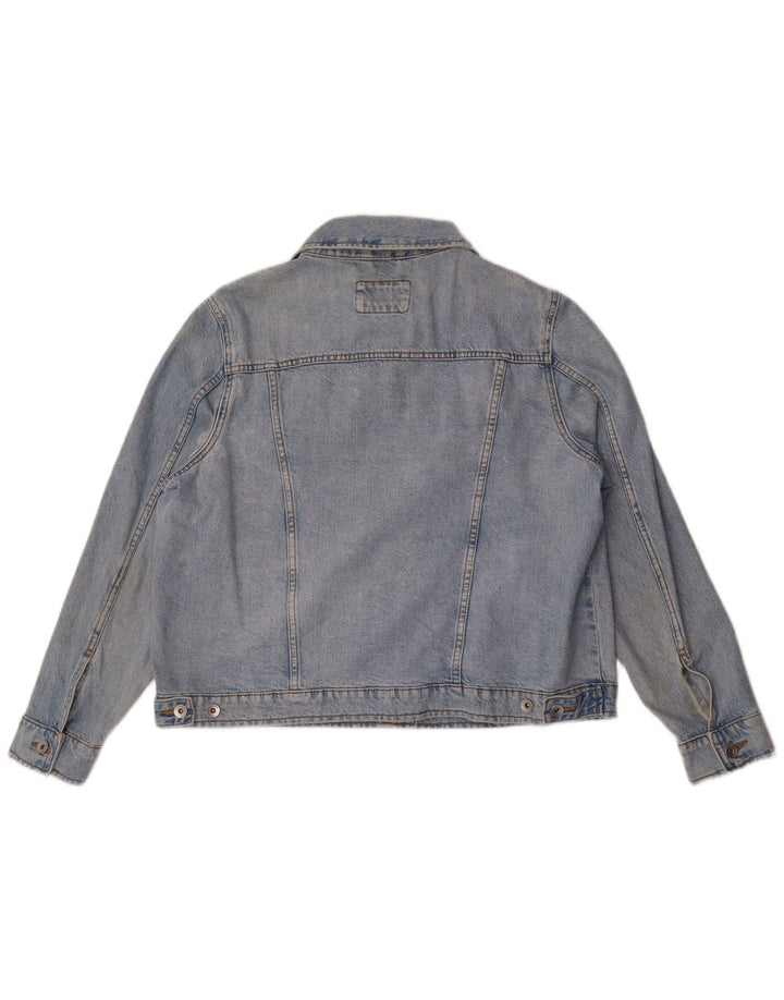 Marks & Spencer Chaqueta Vaquera para Mujer UK 40 XL Algodón Azul