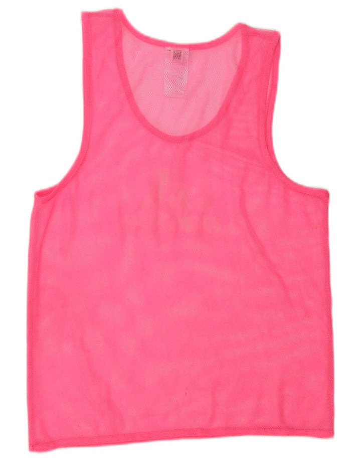 Adidas Mujer Gráfico Chaleco Top UK 10 Pequeño Rosa Poliéster