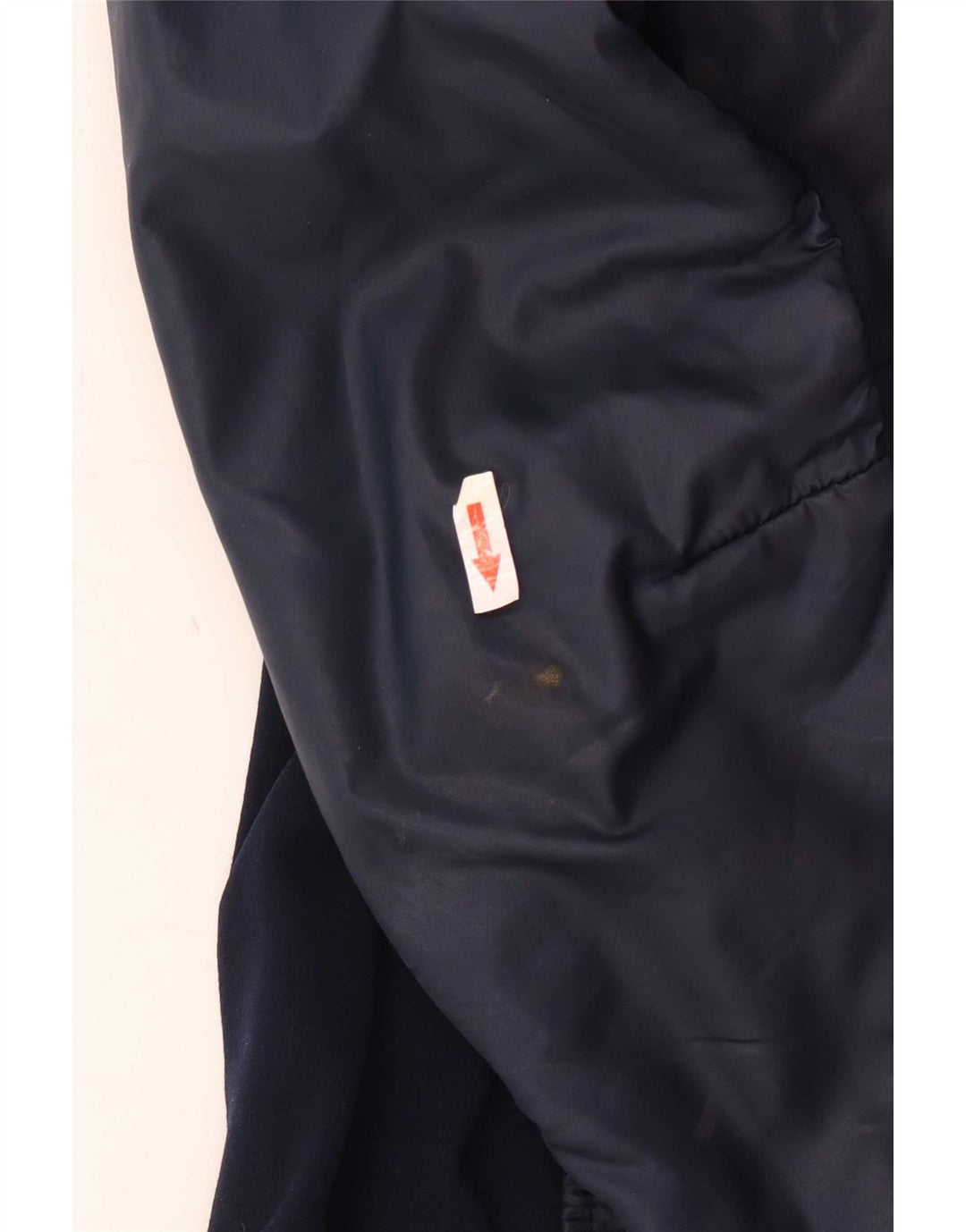 Vintage hombres acolchado chaqueta de esquí tamaño 50 medio azul marino colorblock retro