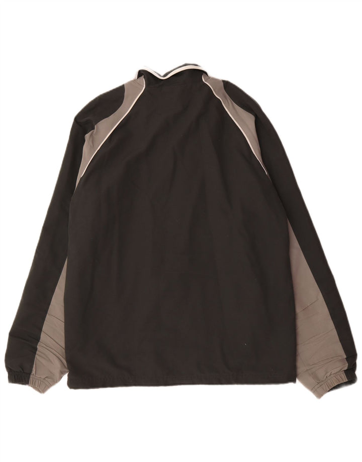 Reebok - Chaqueta de chándal para hombre, talla pequeña, color negro, poliéster