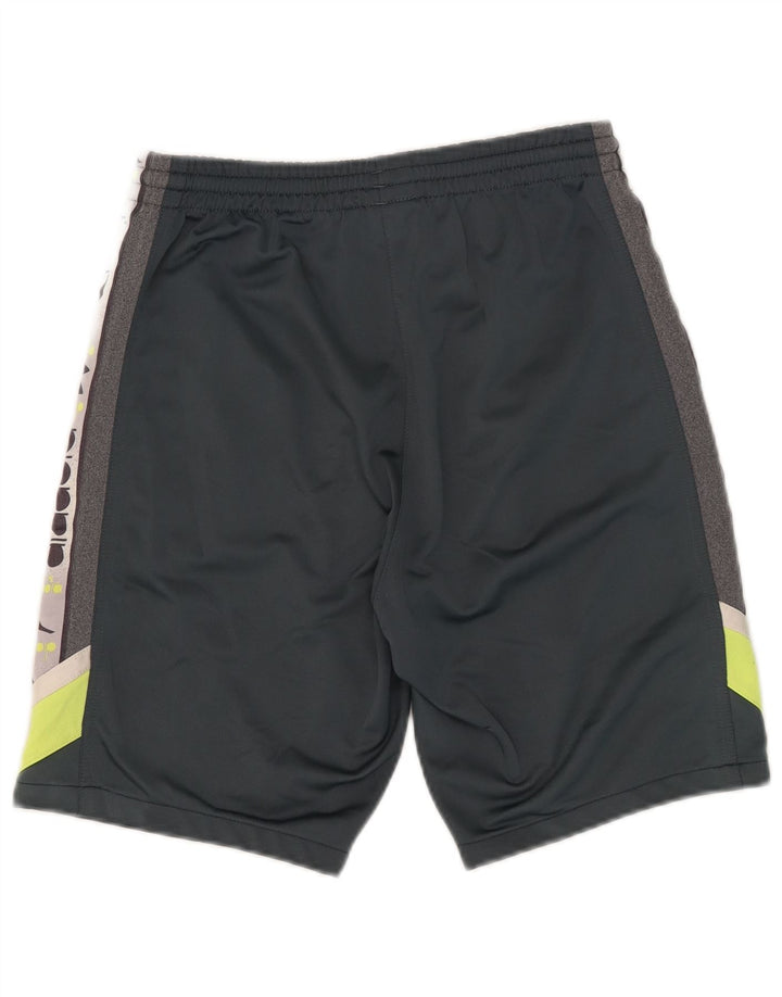 Diadora Hombre Shorts Deportivos Gráficos Poliéster Color Block Gris Medio