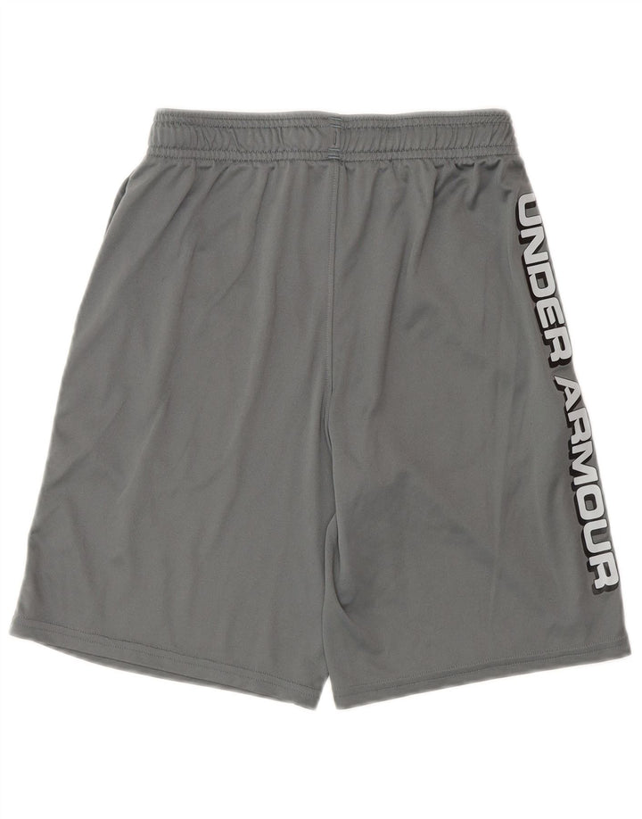 Under Armour Pantalones cortos deportivos Heat Gear para niños 9-10 años Gris medio