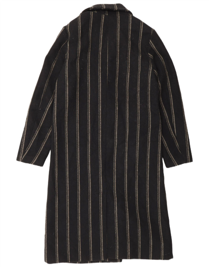 Scotch & Soda Abrigo cruzado para mujer UK 44 Mediano Rayas negras