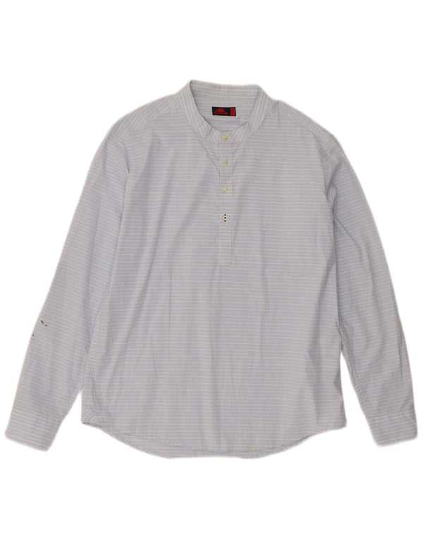 Kappa Hombre Jersey Camisa Grande Azul Rayas Algodón