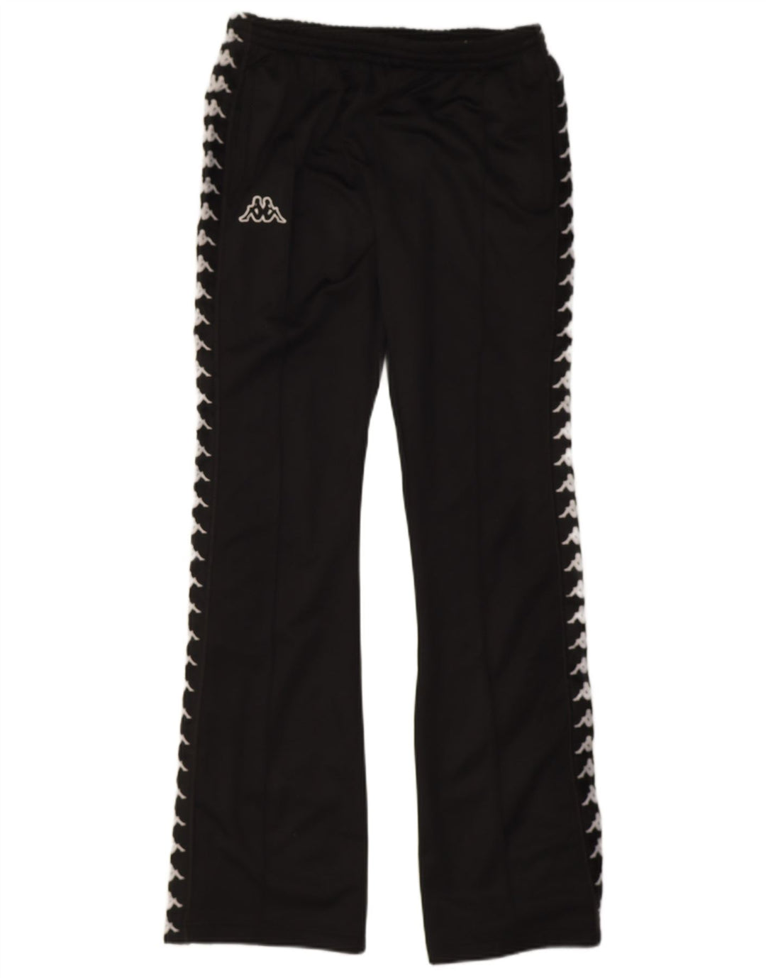 Kappa Hombre Pantalones De Chándal Gráfico Small Poliéster Negro