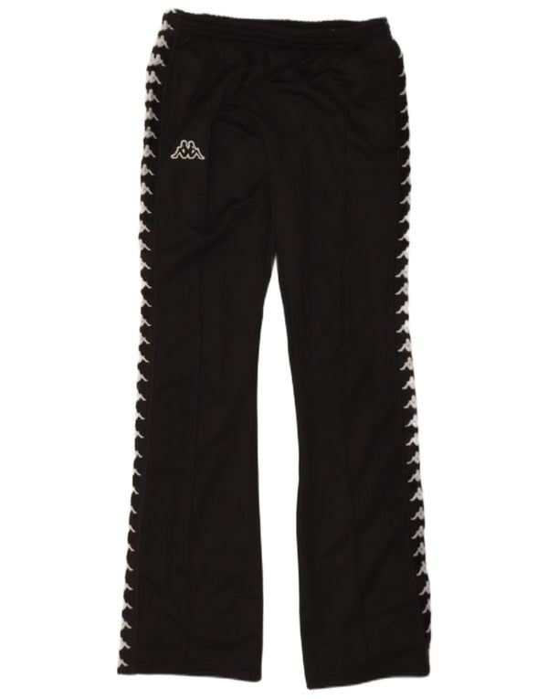 Kappa Hombre Pantalones De Chándal Gráfico Small Poliéster Negro