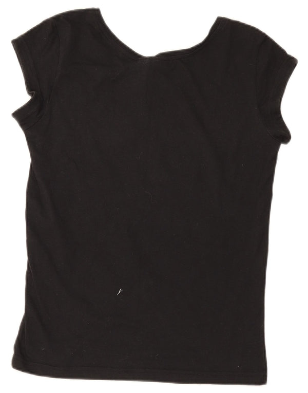 Adidas Camiseta gráfica para mujer Top UK 4/6 XS Algodón negro