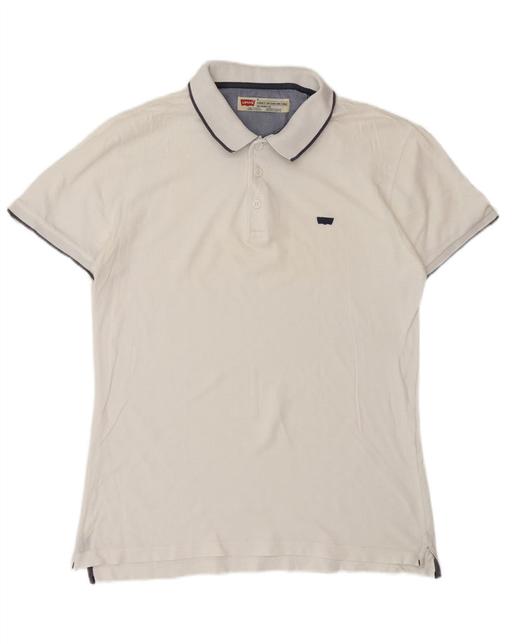 Levi's Polo De Ajuste Estándar Para Hombre Blanco Mediano