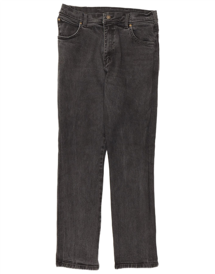 Wrangler Vaqueros rectos de corte regular para hombre W36 L32 Algodón gris