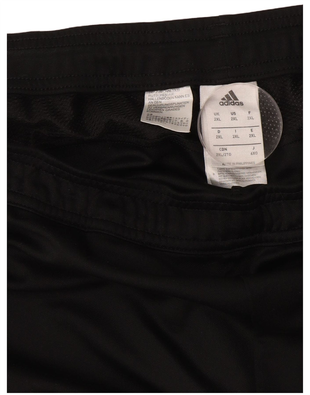 Adidas Pantalón Chándal Hombre 2XL Negro Poliéster Deportivo