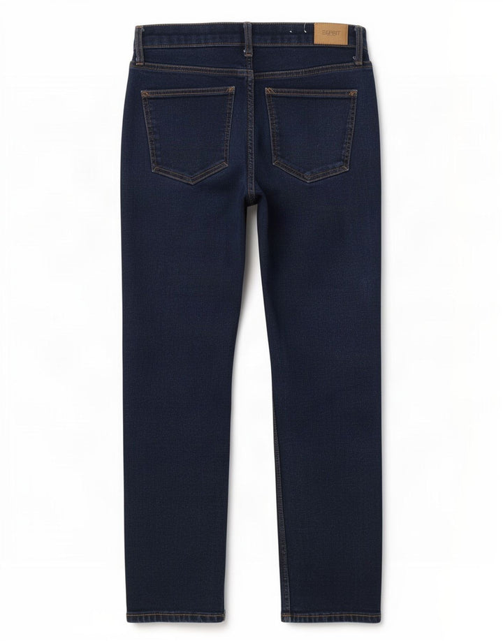 Vaqueros Rectos Mujer Esprit W30 L30 Azul Marino Algodón