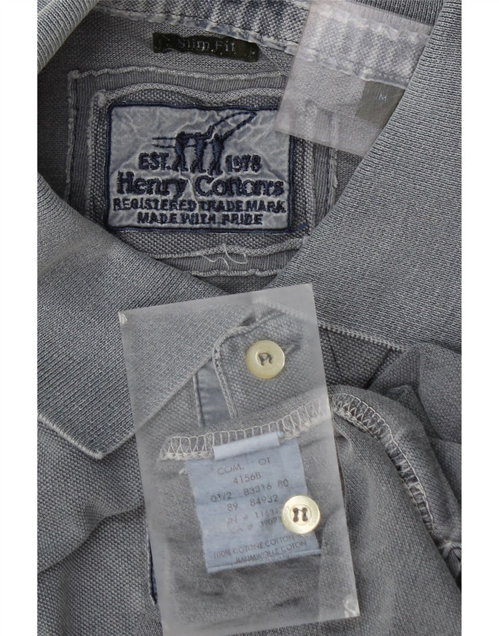 Henry Cottons Polo Slim Fit para hombre de algodón gris medio