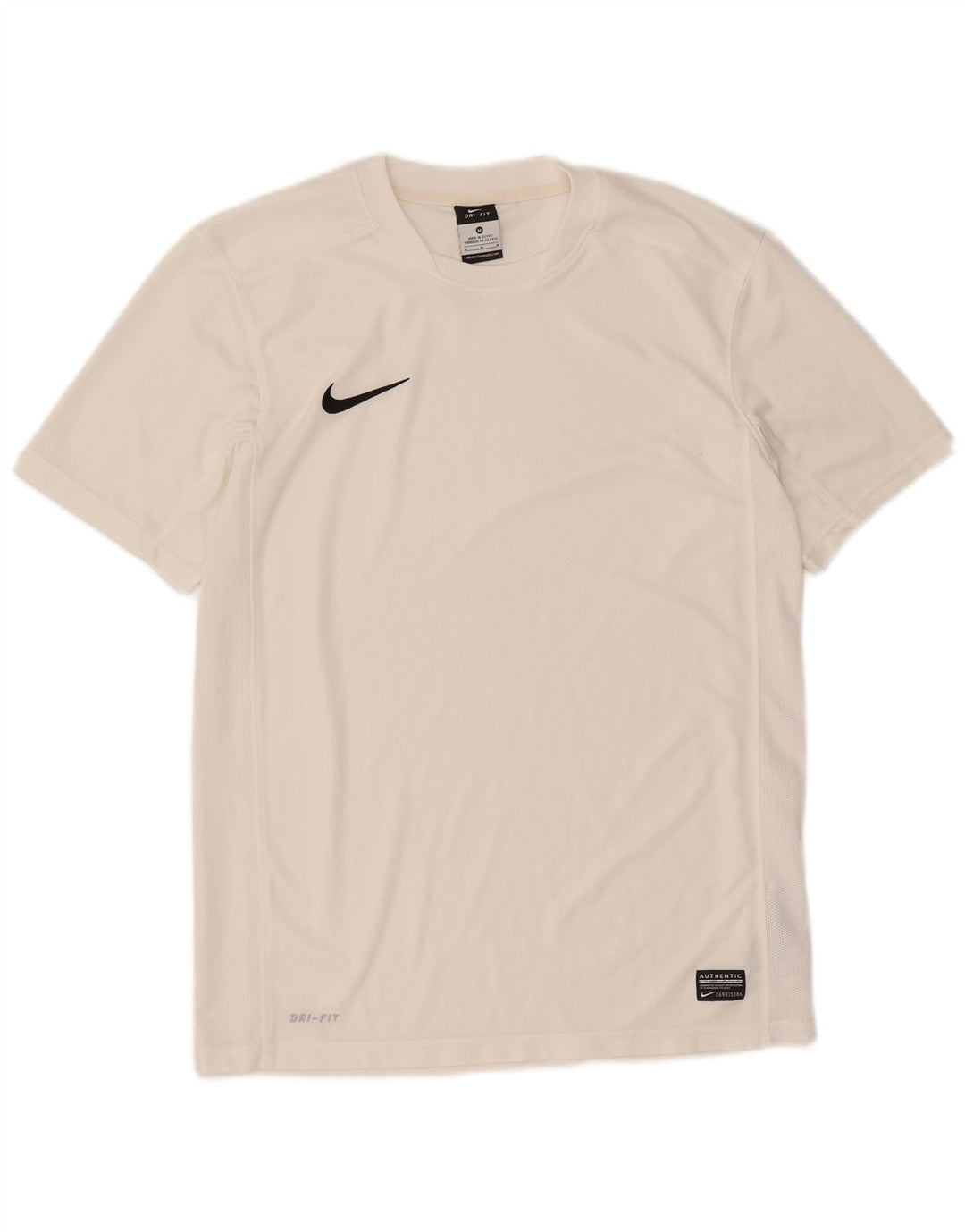 Camiseta Nike Dri Fit para hombre Top medio poliéster blanco