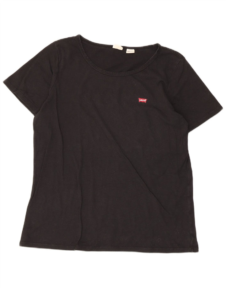 LEVI'S Camiseta para Mujer Top UK 20 2XL Negro