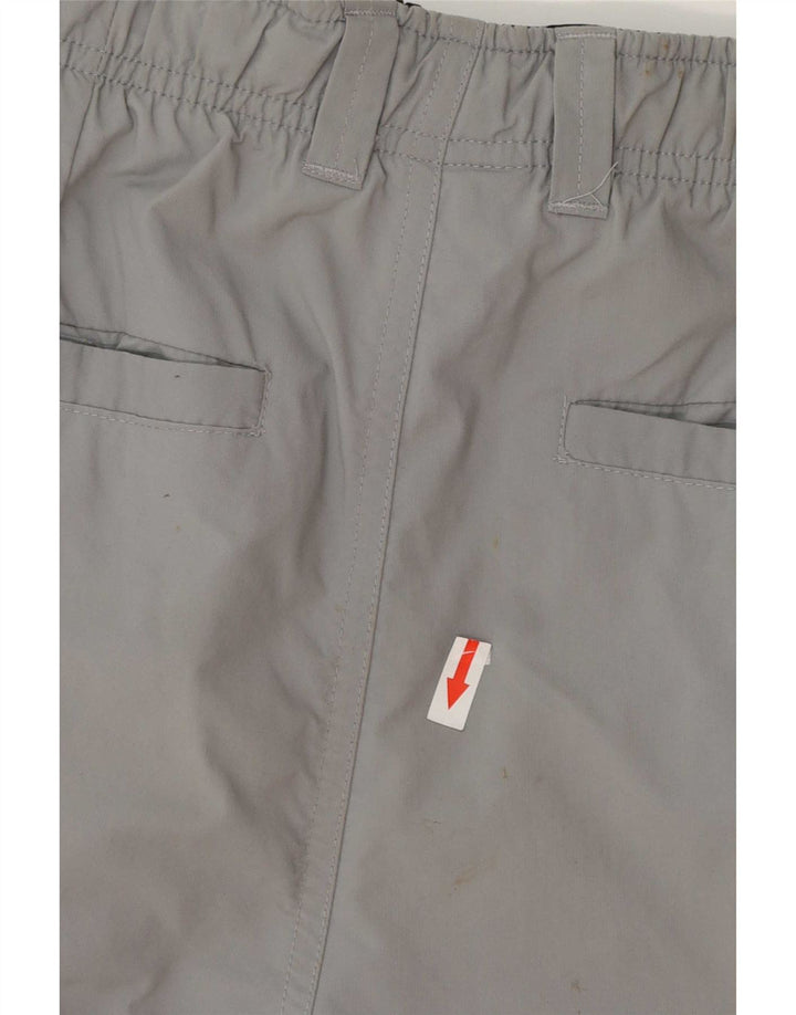 Nike - Pantalones cortos tipo cargo para hombre, talla pequeña, W30, poliéster gris