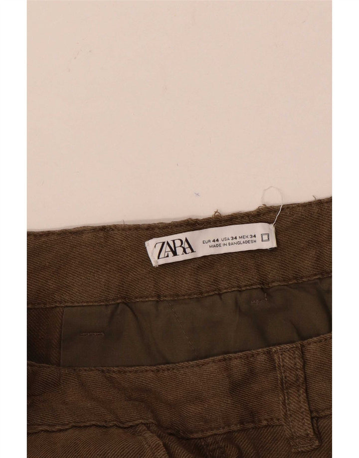 Zara Mens Cargo Shorts EU 44 Grande W34 Marrón