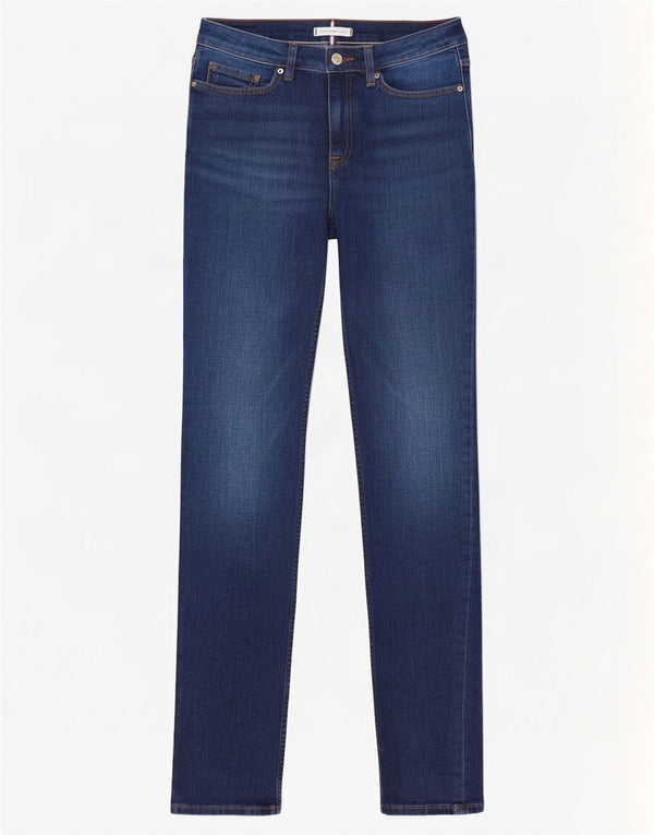 Vaqueros Tommy Hilfiger Rome Rectos Mujer W27 L32 Algodón Azul Marino