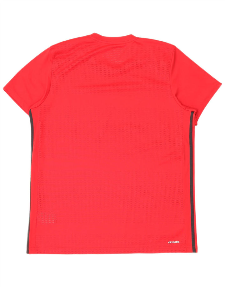 Adidas Hombre Climacool Camiseta Top XL Rojo Poliéster