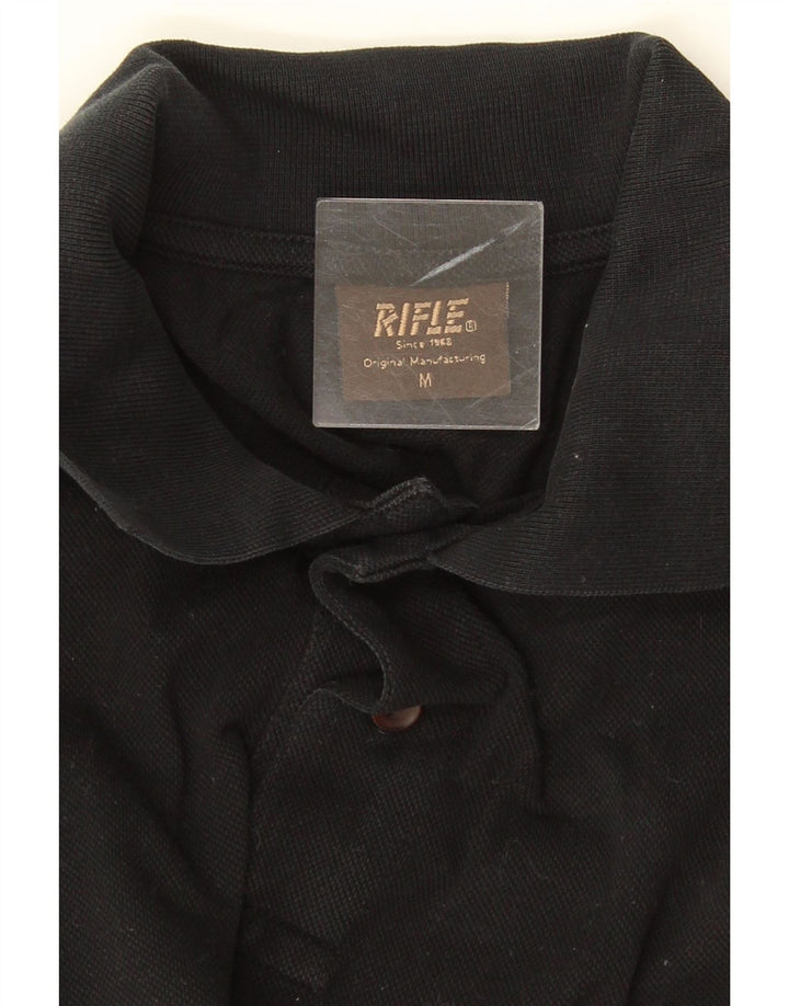 Rifle Polo Hombre Negro Mediano