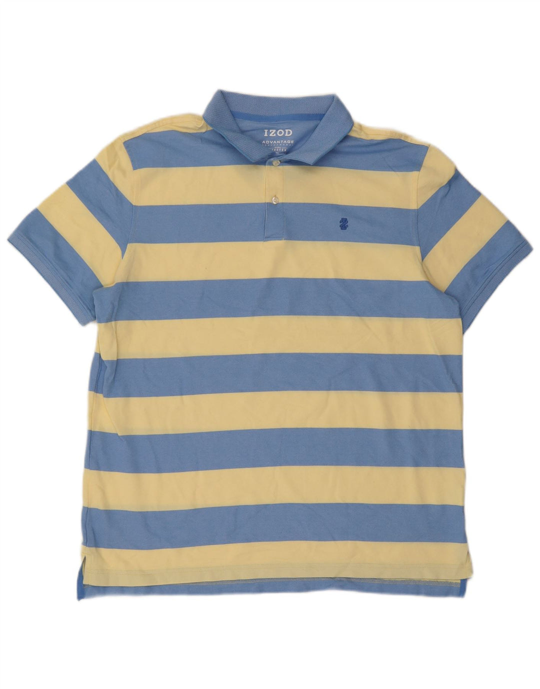 IZOD Polo Hombre XL Algodón Rayas Azul