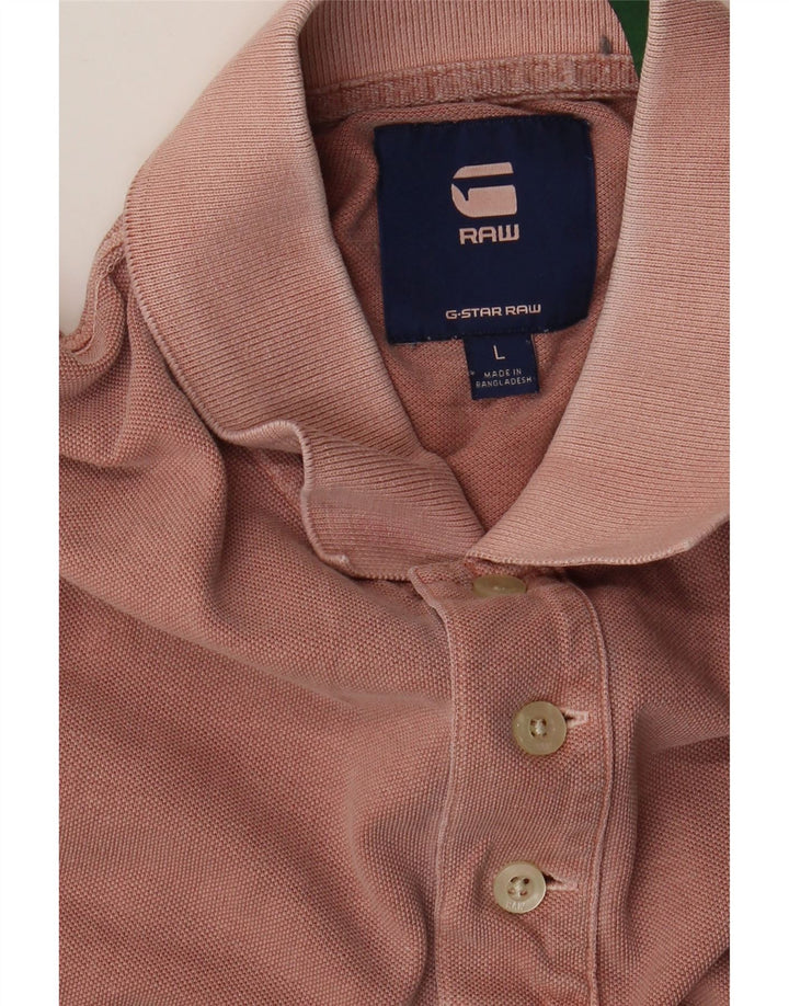 Polo G-Star para hombre, talla grande, rosa