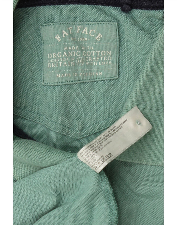FAT FACE Polo Hombre 2XL Algodón Turquesa