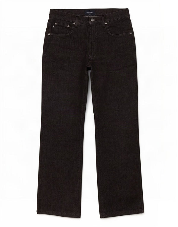 Vaqueros Trussardi Mujer Rectos W30 L30 Negro Algodón