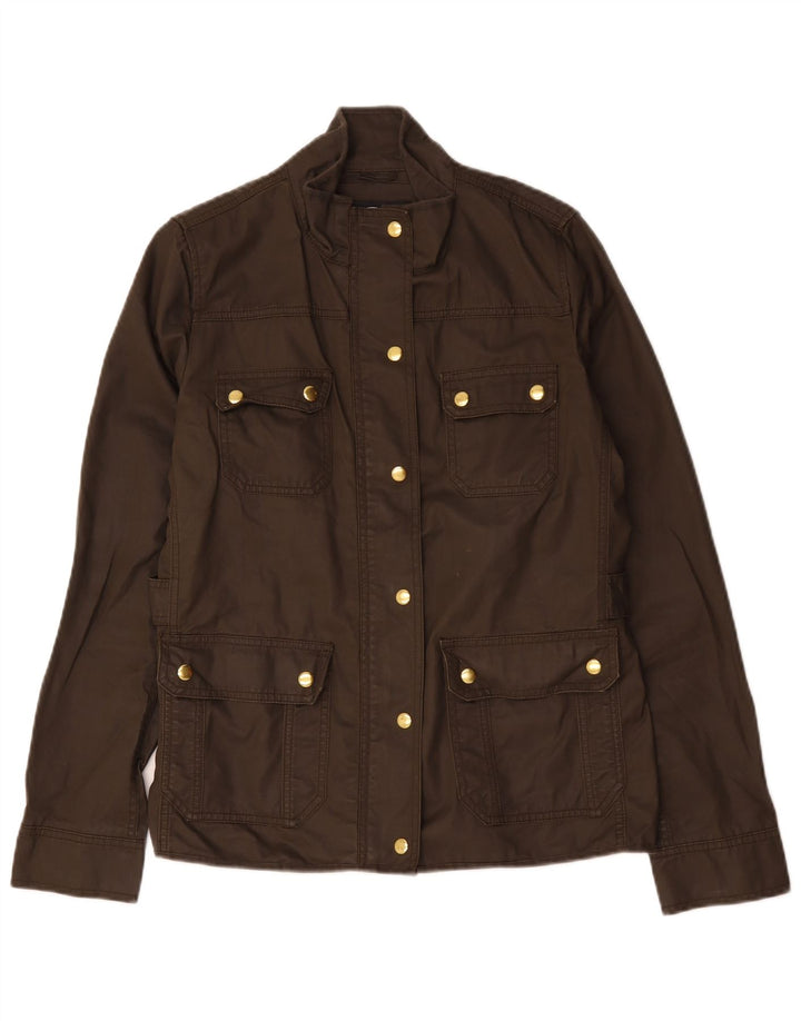 J. Crew Chaqueta utilitaria para mujer UK 44 Algodón marrón medio